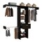 Tuhome Manchester 250 Closet System, Five Open Shelves, One Drawer, Three Metal Rods, Black CLW6725 - alternate 7